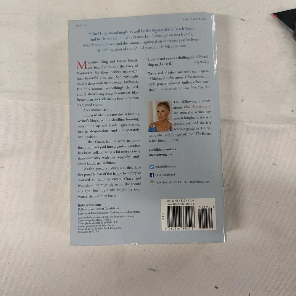 The Rumor Elin‎ Hilderbrand The Rumor Paperback